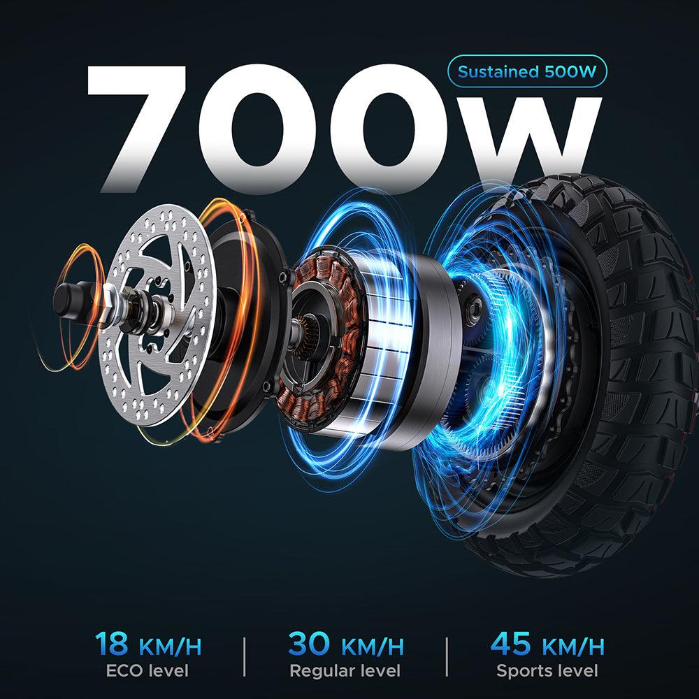 Engwe S6 500W 10-calowy skuter elektryczny z oponami terenowymi 45 km / h 15,6 Ah Akumulator 60 km IPX4 Wodoodporny z siedziskiem
