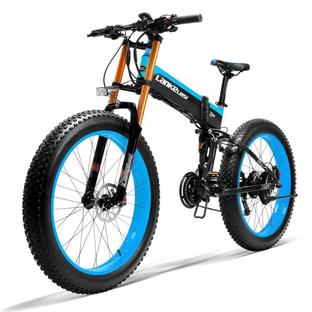 Lankeleisi XT750 Plus 1000 W 26 "Fat Bike Widelec z podwójną koroną Składany e-rower górski 17,5 Ah 40 km/h 120 km 
